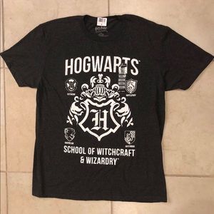 Harry Potters Mens Size Large Hogwarts T shirt
